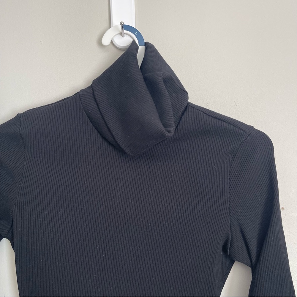 FASHION NOVA | Black Oliva Snatched Turtleneck Bodysuit Sz M - Picture 3 of 10